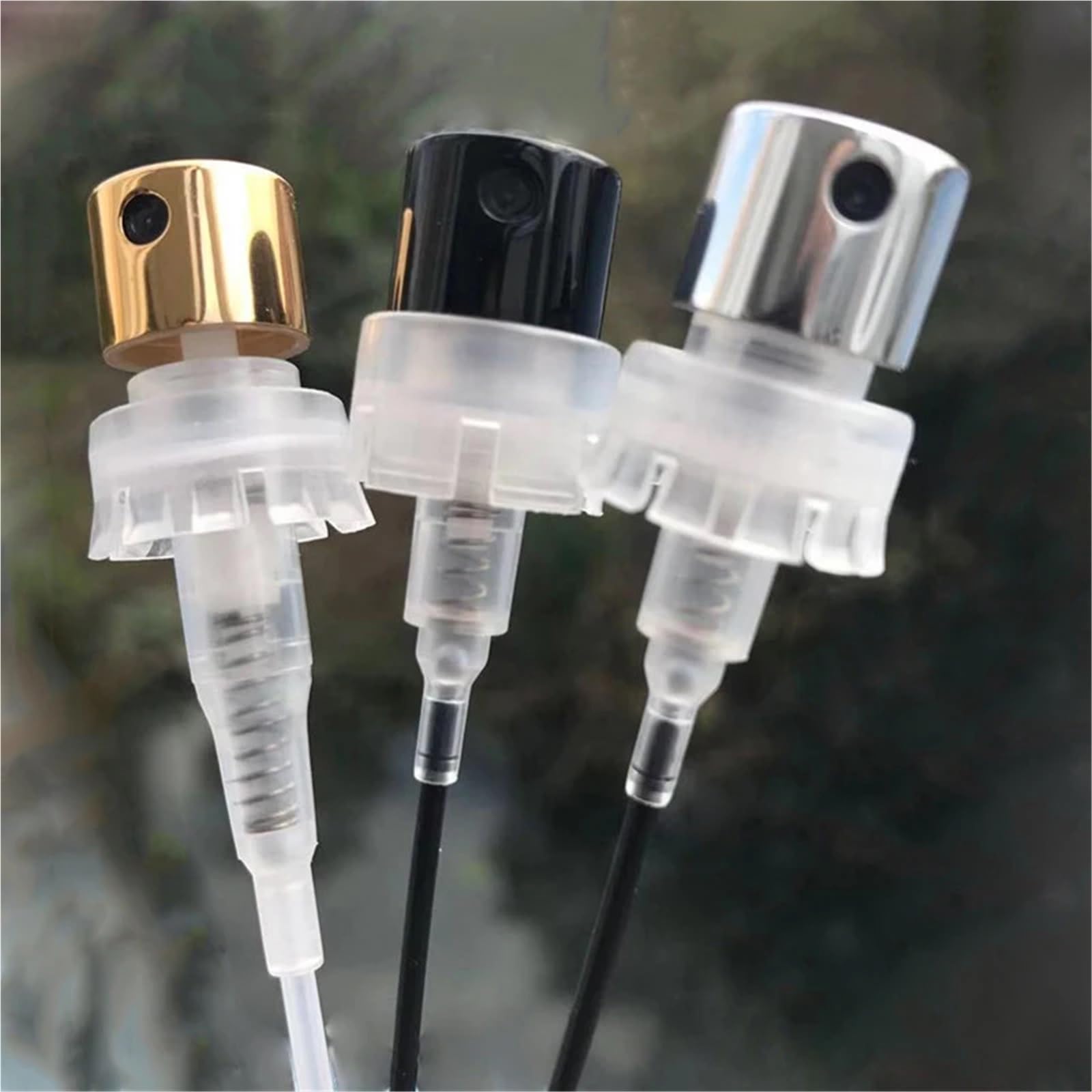 ZHSOAO 15mm 20mm Bottle Cap Fine Mist Sprayer Used For Bayonet Type Aluminum Perfume Matching Nozzle for Bottles(Gold 20mm)
