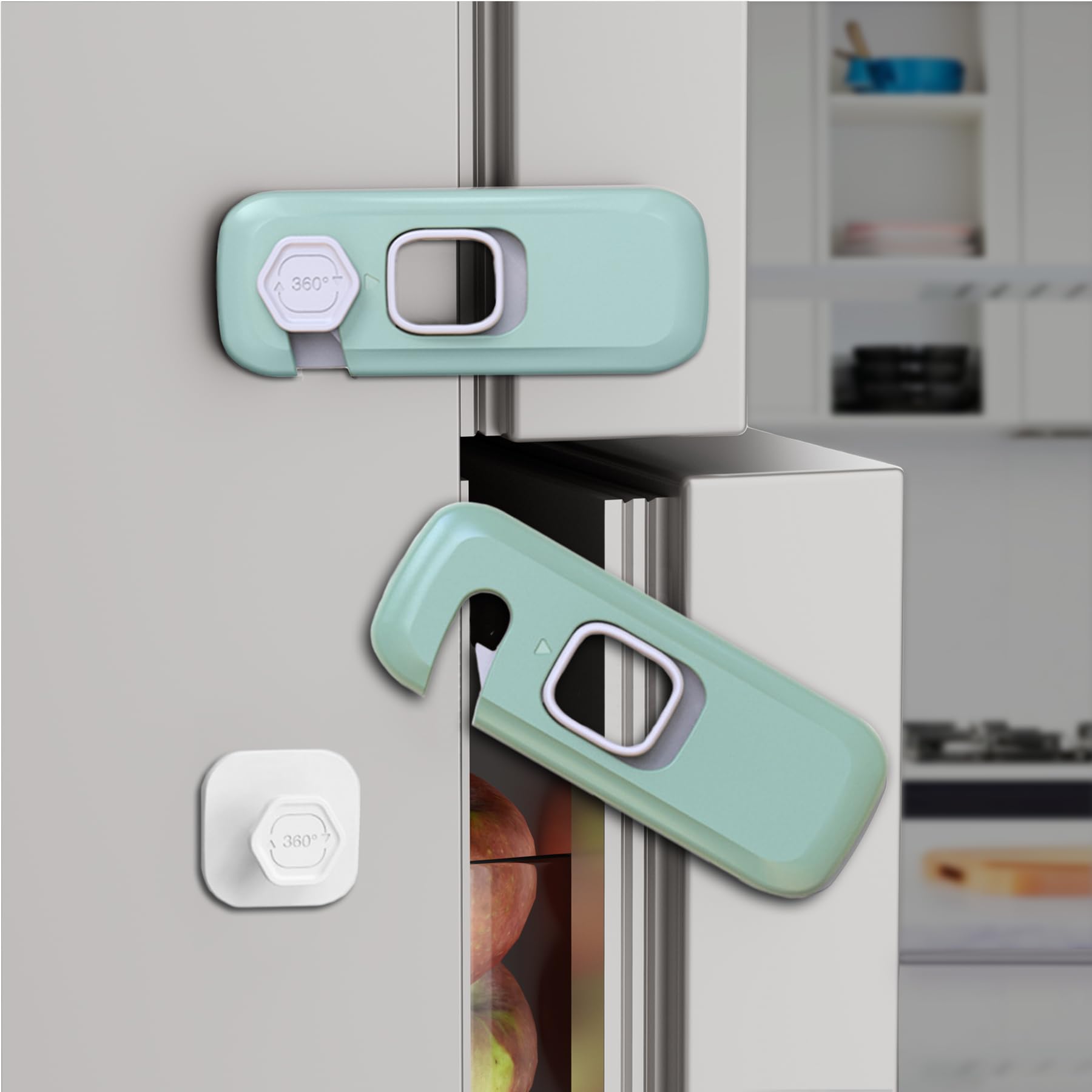 KIZZHISI 5Pack Child Proof Refrigerator Lock - guards and locks | Mubboo
