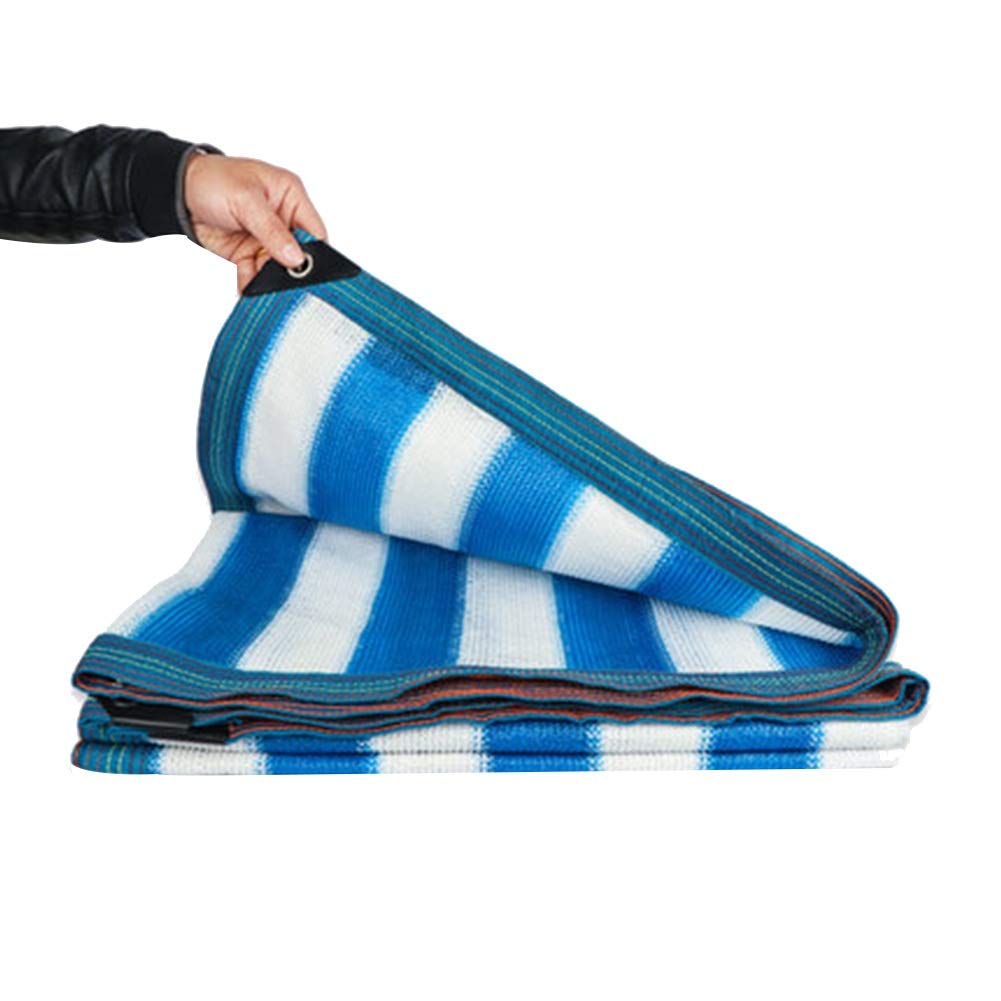 Filet d'ombrage bleu et blanc avec toile d'ombrage voiture 2x5m