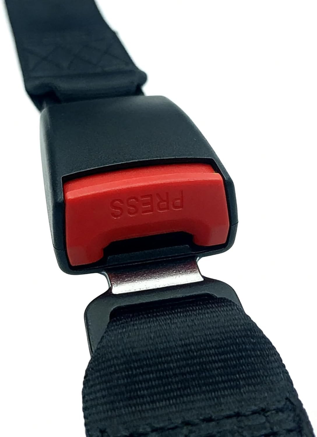 Car Safety Extender Seat Belt Extension Belt Buckle Seatbelt 36 cm, 14 inch Black ABS Material Lock and Padded Protective Cover（2 Pack） — view 6