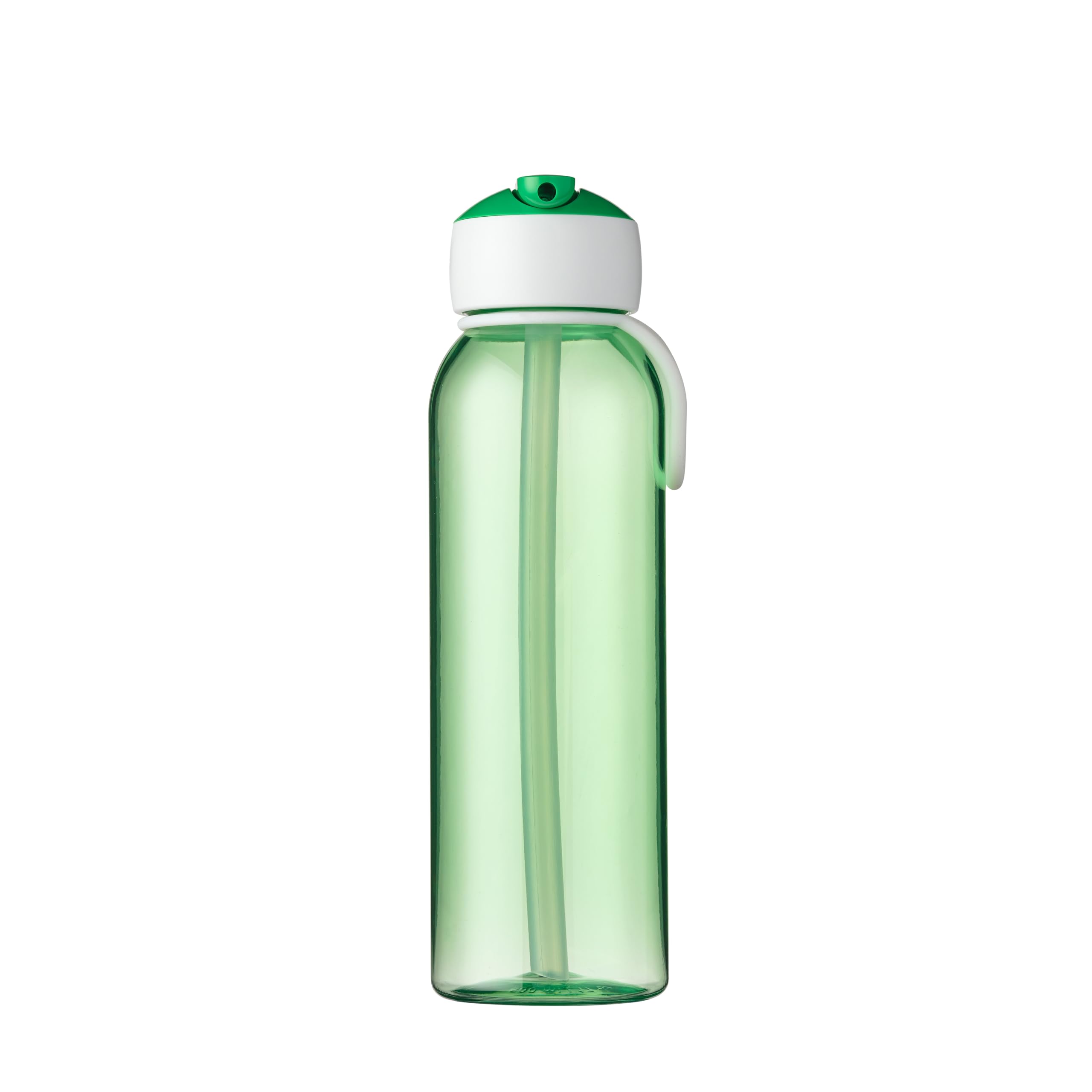 Mepal - Flip-Up Campus su şişesi, okul ve yolculuk için sızdırmaz içecek şişesi, şeffaf bardak, BPA içermez ve bulaşık makinesinde yıkanabilir, 500 ml, yeşil