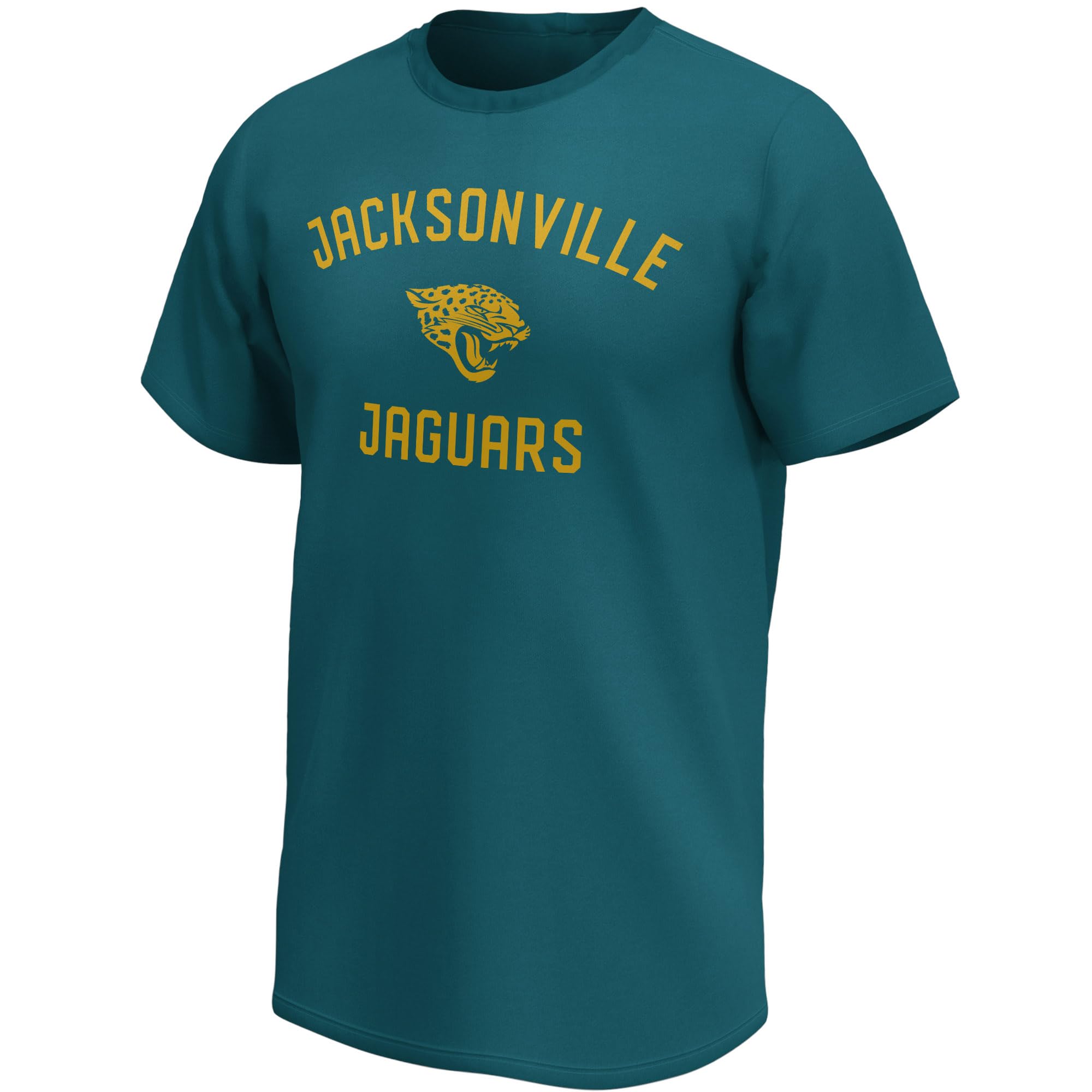Fanatics Unisex Teal Nfl Jacksonville Jaguars T-Shirt Mono Team Arch Core Graphic Xl