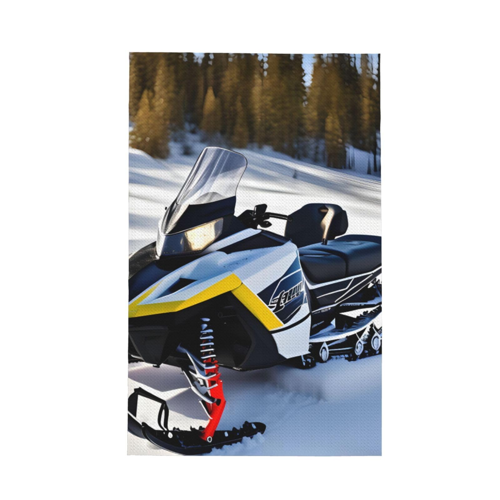 SXZVVBN Advanced Snowmobile Super Absorbent Microfibre Waffle Towels Fast Drying Dish Cloths Home Cafe Barista