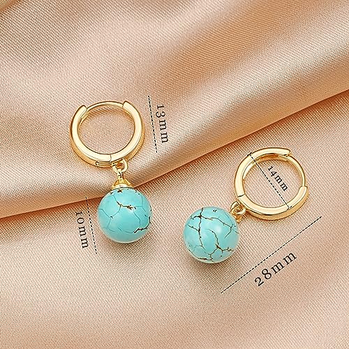 Small Gold Huggie Hoop Earrings Shell Pearl Drop Dangle Post Earrings Hanging Lightweight Handmade Jewelry for women4