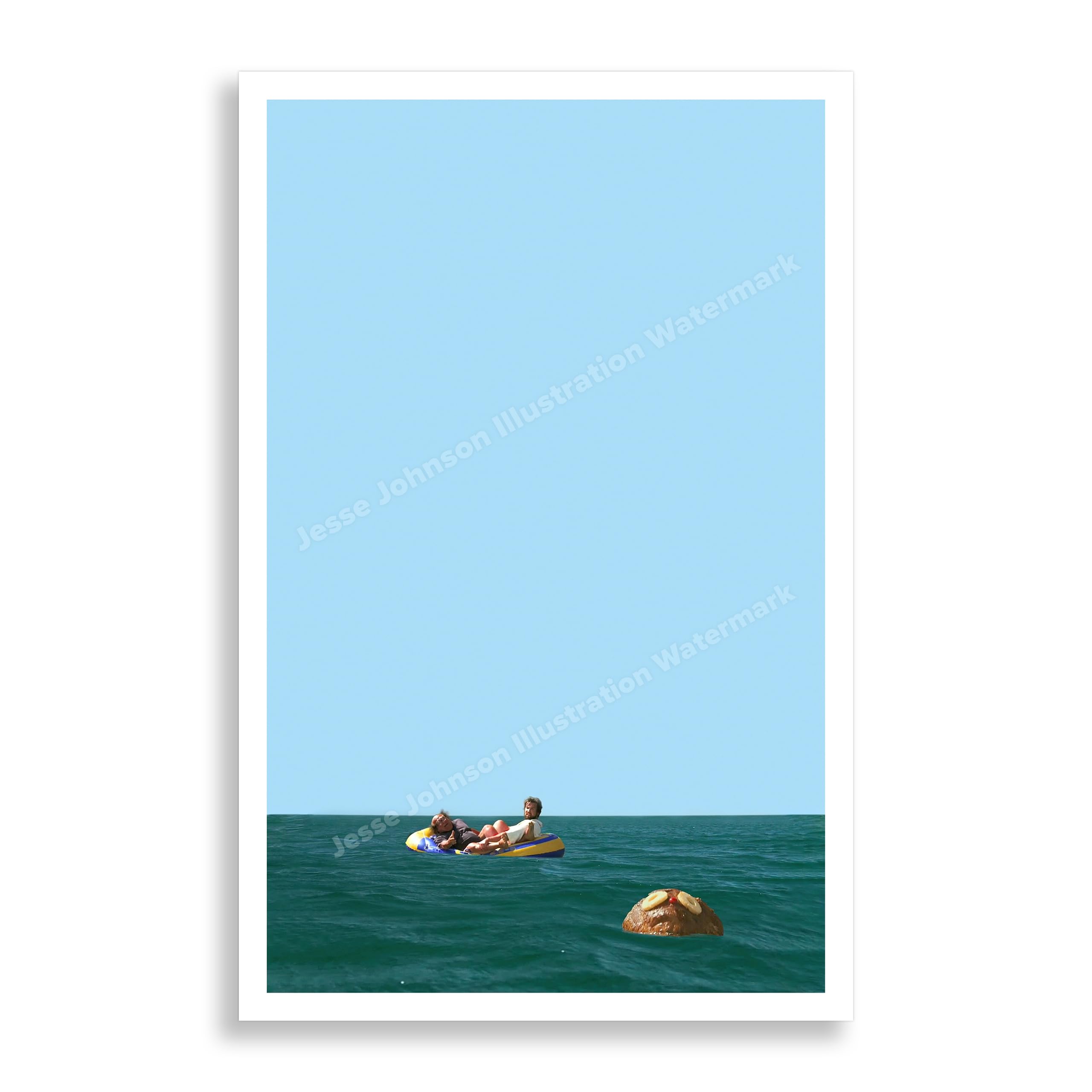 Jesse Johnson Illustration Rum Ham Poster // Fat Mac // Danny Devito Comedy, funny, Sunny In Philly