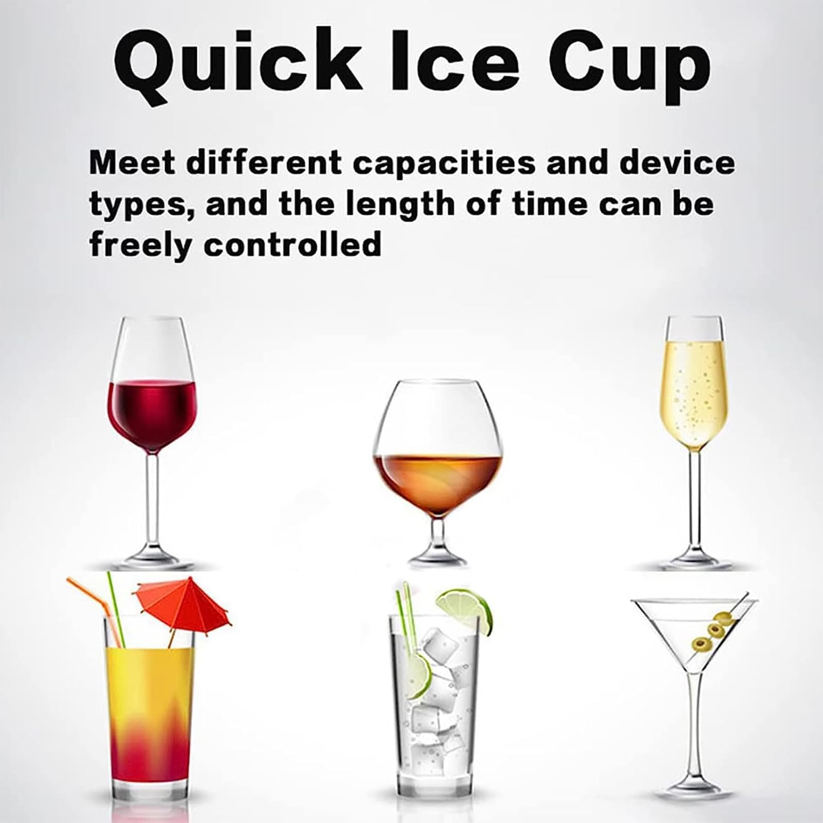 Enfriador de vidrio, escarchador de vidrio de CO2 con luz LED, congelación rápida a 45 °C, conserva el sabor, ideal para cócteles, cerveza, bebidas mixtas y vino tinto
