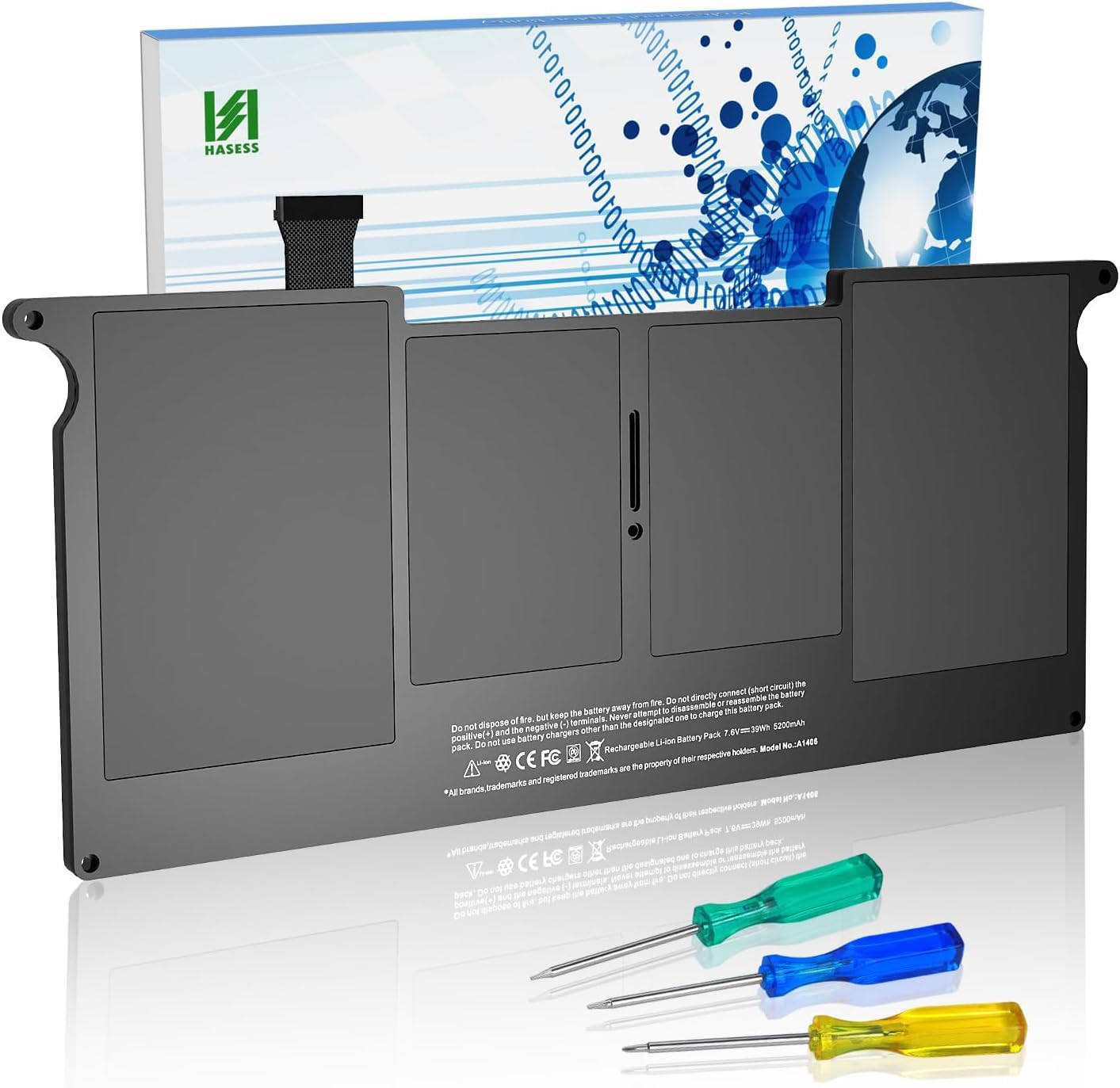 A1406 A1495 Batería para portátil Mac Book Air de 11 Pulgadas A1495 A1465 (Mediados de 2011 2012 2013, principios de 2014 2015), A1370 (2010), MJVM2LL/A MD711 MD223 MC968