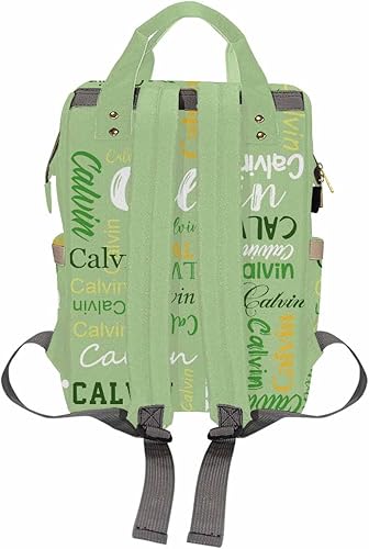 Miniatura 2 de InterestPrint Bolsa de pañales con nombre, mochila personalizada para hombres y mujeres, Color 17, Mochilas Daypack