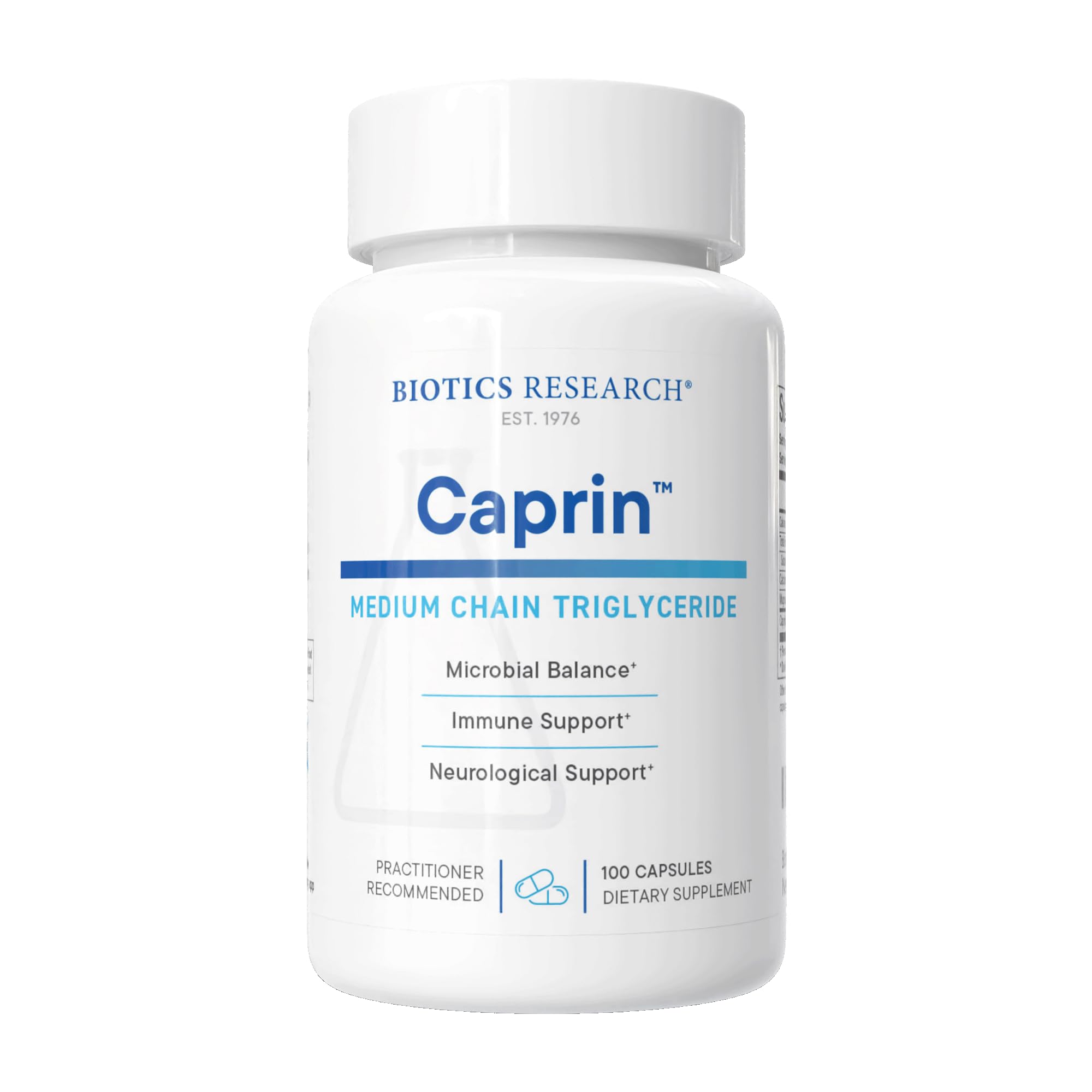 BIOTICS RESEARCH Caprin™ Caprylic Acid 1200mg with Calcium Magnesium 100Cap