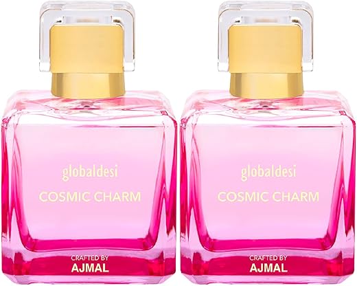 Global Desi Cosmic Charm Pack of 2 Eau De Parfum 50ML for Women Crafted by Ajmal