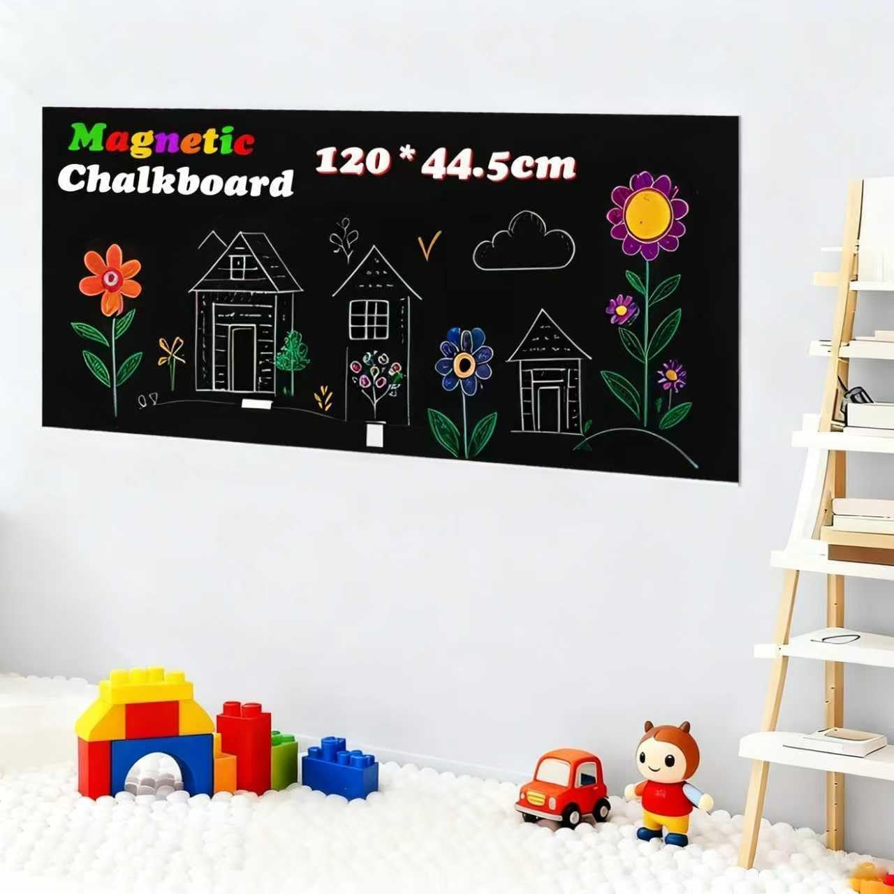 Magnetic Wall Sticker Dry Erase Whiteboard Contact Paper Arch 39.3" x 17.5" Self Adhesive Magnet White Board Wallpaper Peel and Stick Wall Decal for Home Playroom Classroom