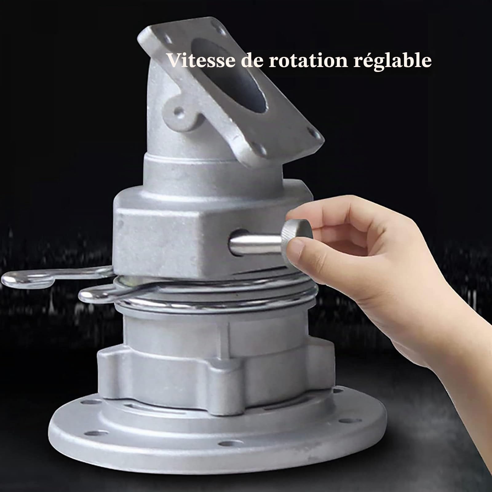 Pistolet à Pulvérisation D'irrigation pour L'irrigation Agricole De Gicleurs Industriels Horticoles, Arrosage à 360 Degrés De Pistolet De Rantin Réglable De Terrain avec Buse