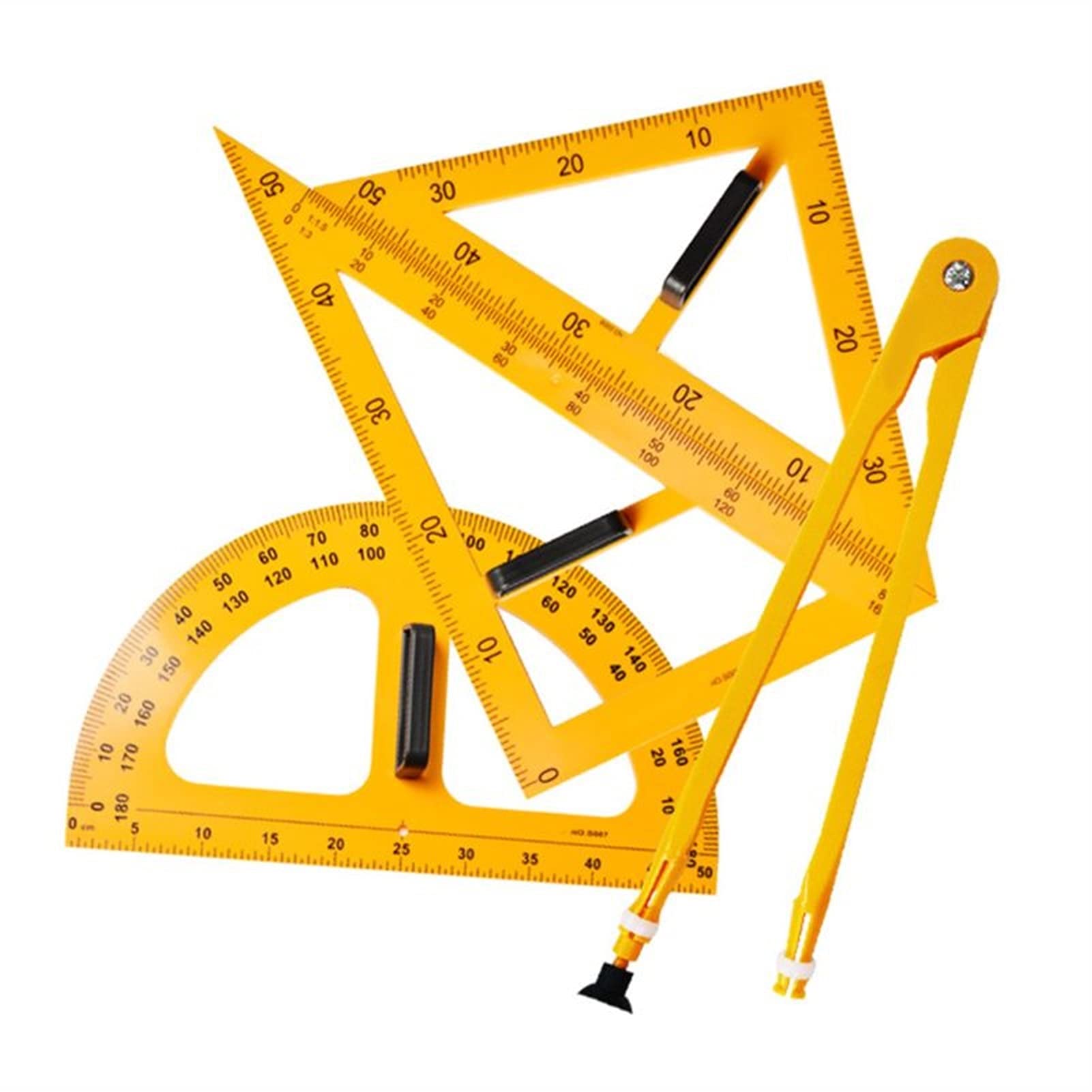 Set di matematica Bussola for la geometria - Multifunzione Insegnamento Righello Set Set Triangle Compasses Goniometro Misurazione Righello Geometria Geometria Set di cancelleria scolastica per uffi