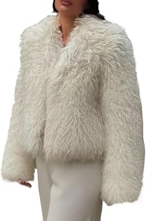 Womens Faux Fur Coat Soft Knitwear Faux Fur Coat With Cardigan Collar And Regular Fall Winter