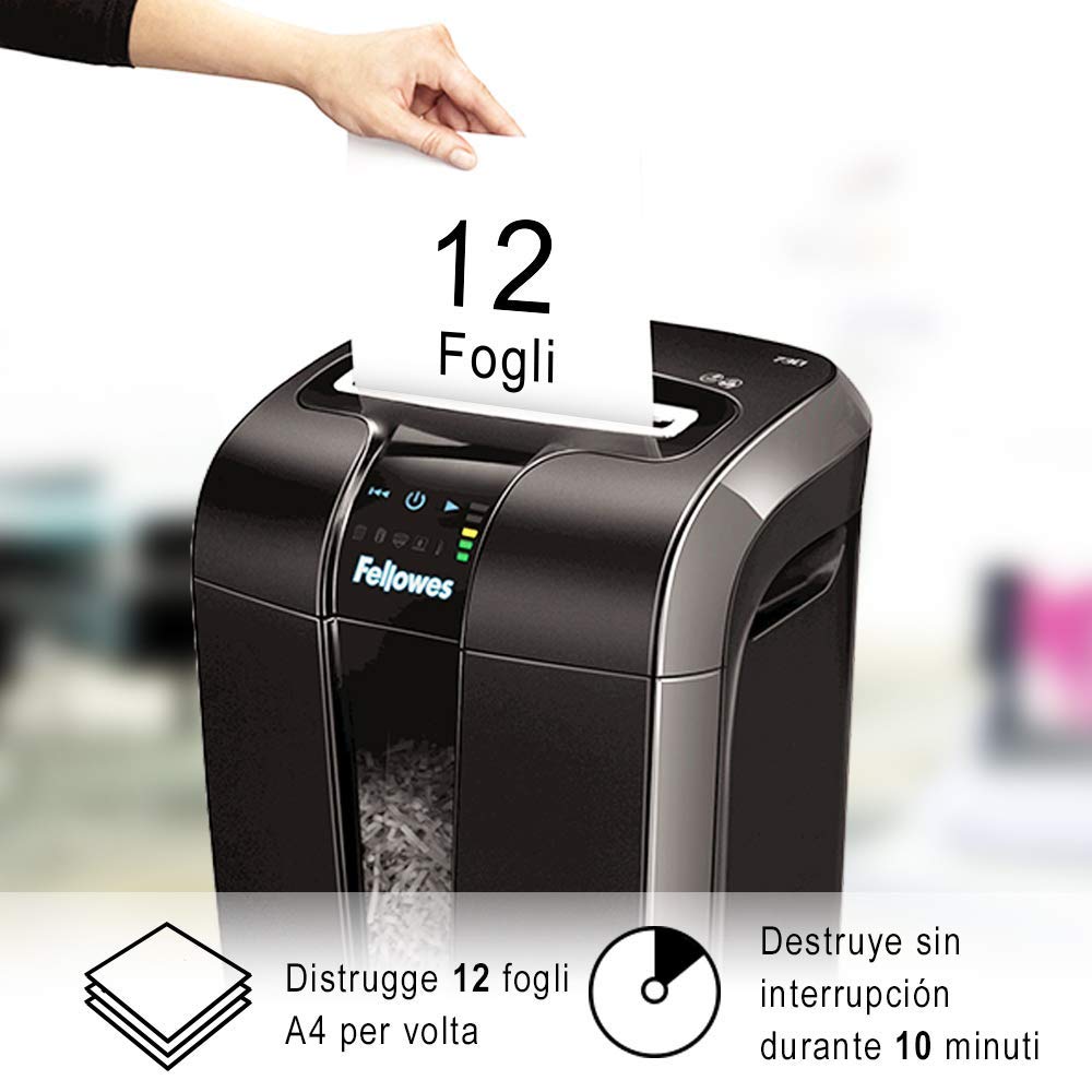 Fellowes Distruggidocumenti 73Ci a frammento, 12 fogli