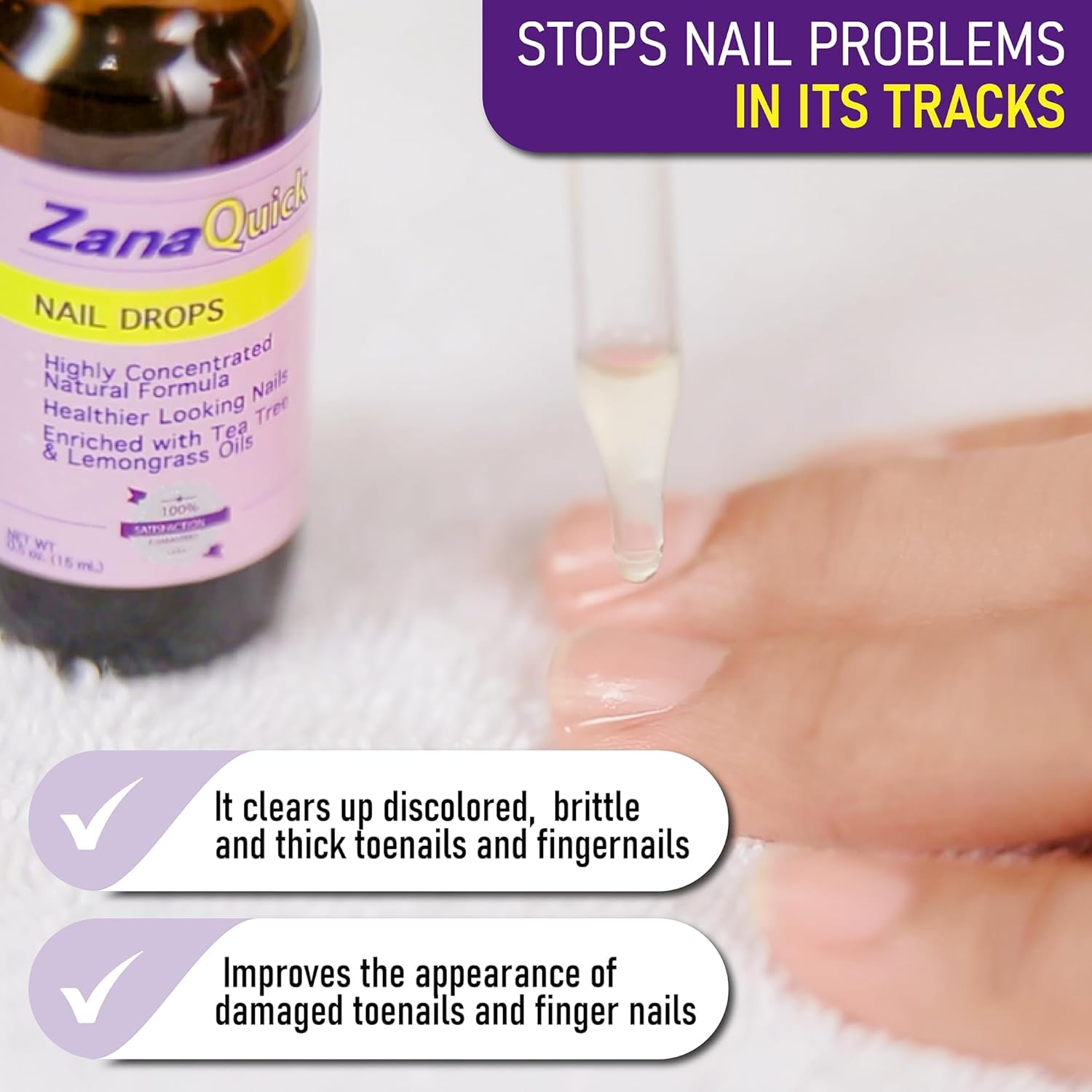Extra Strength Toenail & Fingernail Repair Drops - Nail Care Renewal for Thick, Damaged & Discolored Nails - 6 Pack - Image 8