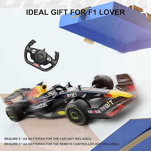 Miniatura 6 de Auto a control remoto a escala 112 para RedBull RB18, modelo F1 RC con 2.4 GHz, vehículo eléctrico de carreras deportivas para adultos, niños,