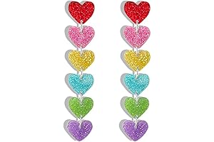 WCRAZYE Rainbow Earrings: Embrace Pride and Shine with Style