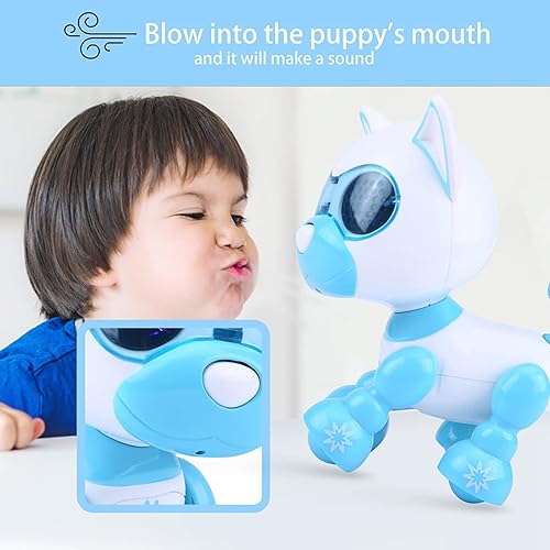 Miniatura 3 de Agatige Juguete robot para perro, robot electrónico, juguete para mascotas, robot para cachorros, niños inteligentes, sonido interactivo para