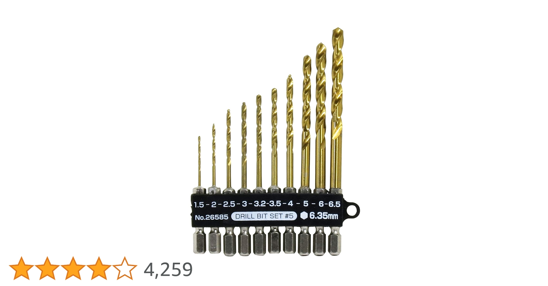 Amazon | 近与(KONYO) SUN UP ドリルビットセット 10本組 太径6.0mm6