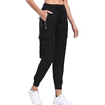 Women's Cargo Hiking Pants Lightweight Travel Pockets Joggers Quick Dry