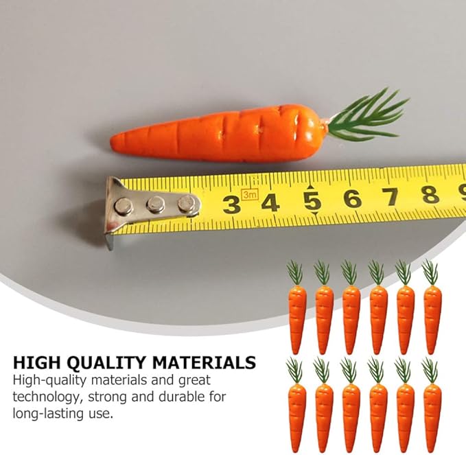幼児用 25個 人工人参 ミニ人参 フェイクベジタブルドールハウス ホームキッチンデコレーション クラフトドールハウス 人参 シミュレーション ミニチュア