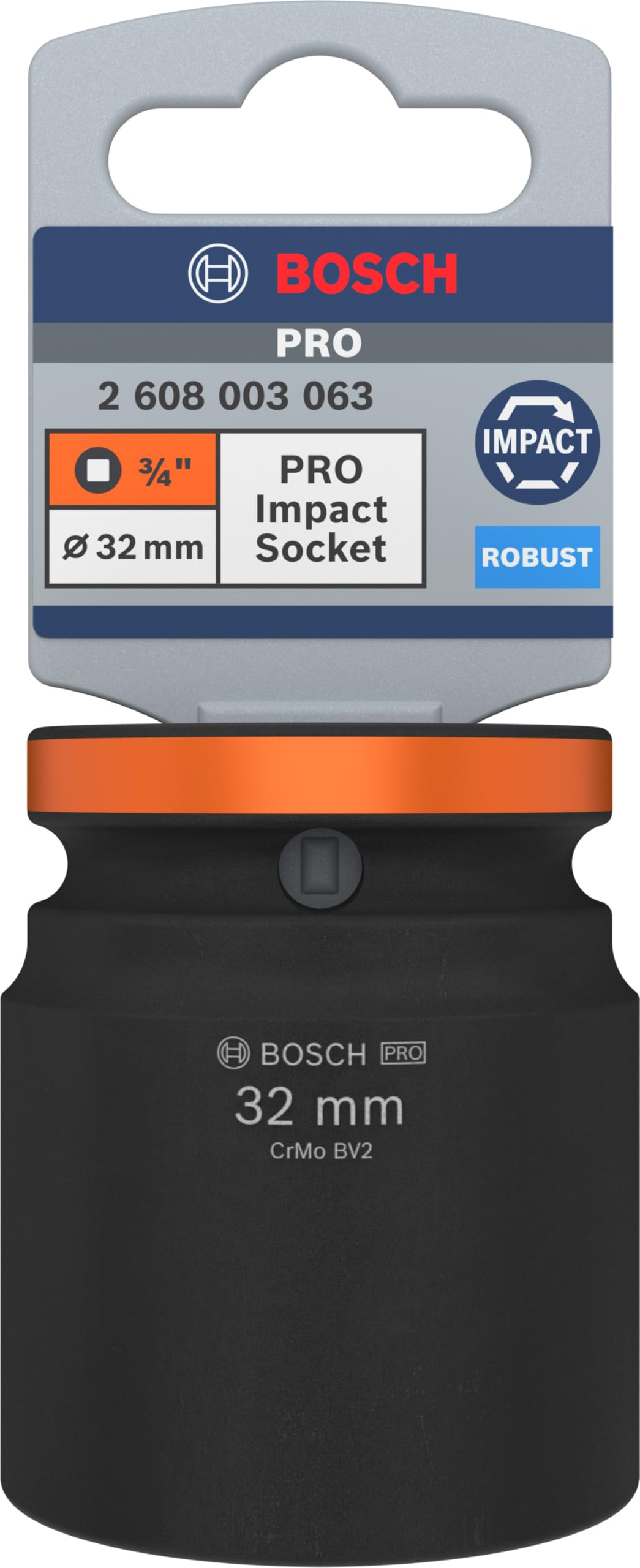 Bosch 1x Douille PRO Impact (20,5 x 44 mm, Professional Accessoire Perceuses et visseuses)