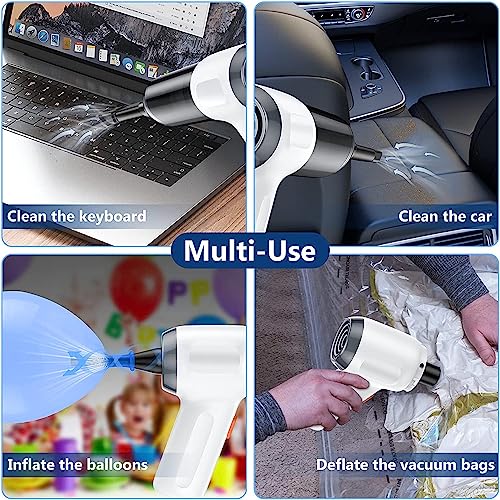 Image of Fanisic Car Vacuum Handheld Vacuum Cleaner /Air Duster, 15000PA Strong Suction with Brushless Motor, Rechargeable Dust Buster /Hand Pump Low Noise for Car Detailing Home Office Cleaning