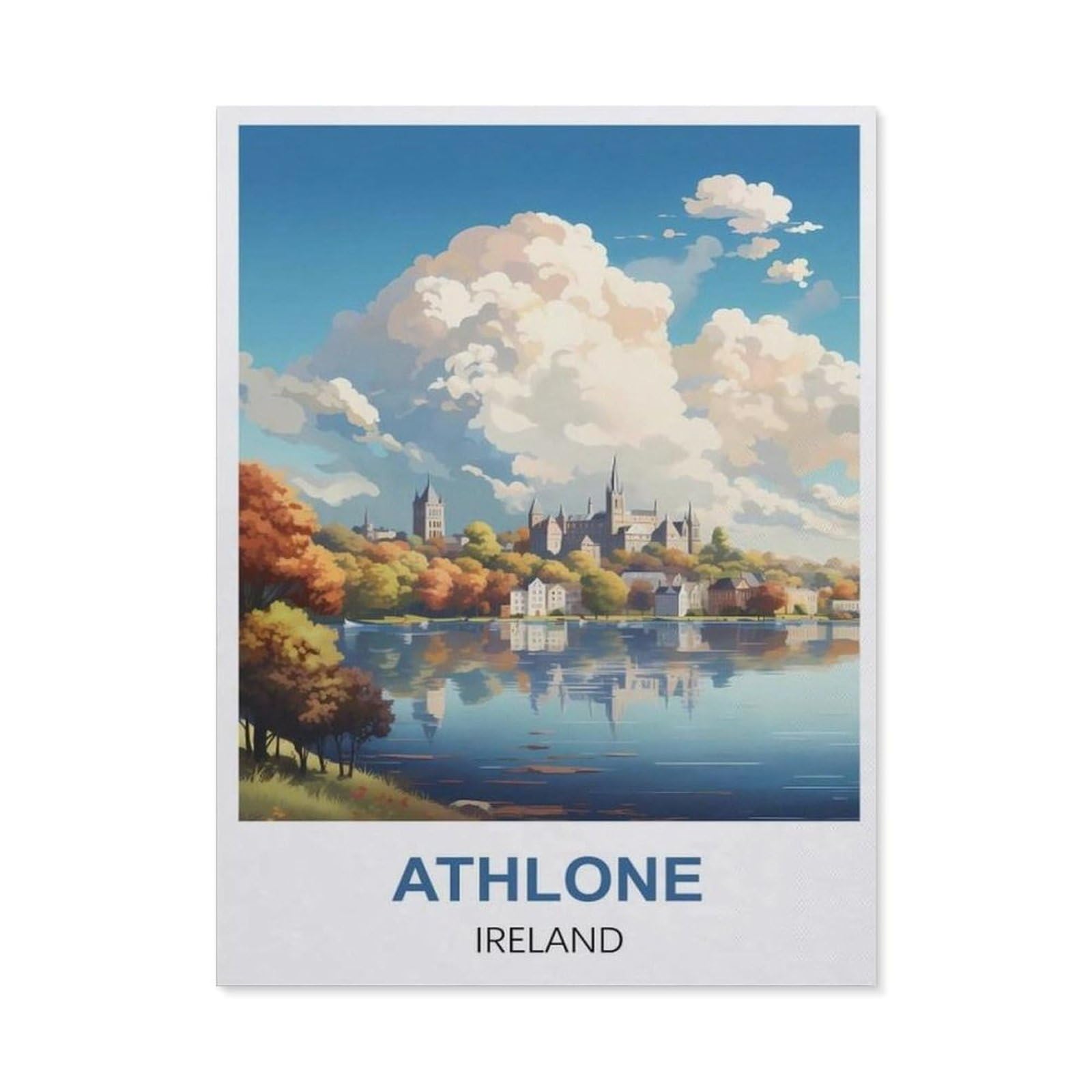 BEAYODKP 5D Diamond Painting，Athlone Ireland（50x60cm）