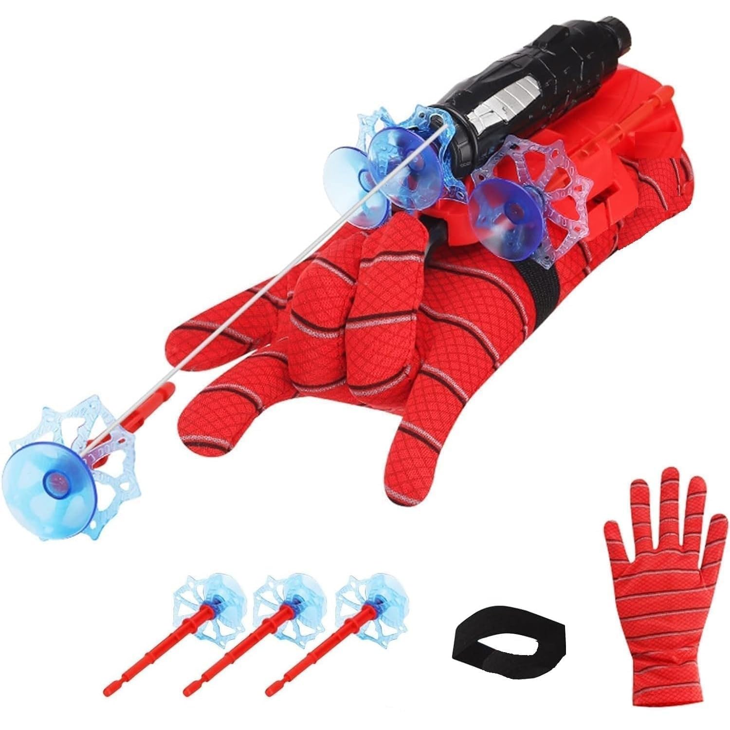 DRTRAEDER STORE Spider Web Shooters Toy for Kids Fans, Hero Launcher Wrist Toy Set,Cosplay Launcher Bracers Accessories,Sticky Wall Soft Bomb Funny Childrens Educational Toys, Multicolor (B0D1BWHWSP) Amazon Price History, Amazon Price Tracker