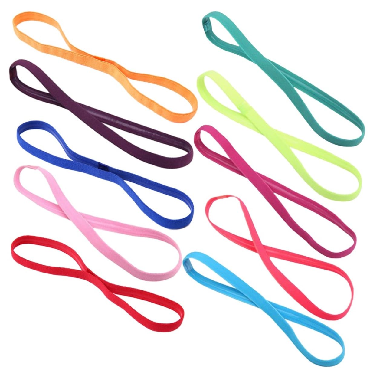 Beavorty 30piezas Diademas De Yoga Elásticas Antideslizantes Para Mujer Accesorios De Fitness Surtidos Para Deporte y Uso Diario
