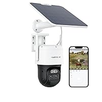 Reolink 4K Telecamera da Esterno con SIM 4G LTE, Batteria e Pannello Solare