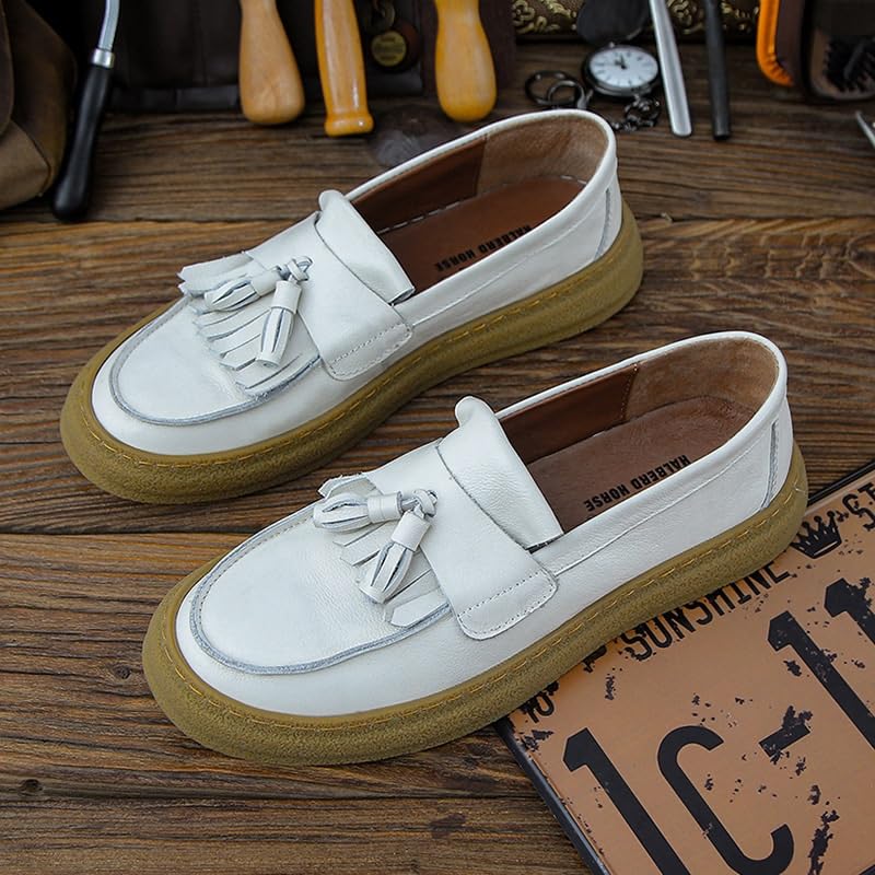 Men's Loafers Tassel Design Soft Sole Leather Inner Comfortable Breathable Walking Shoes Suitable for Sports and Casual Shoes3