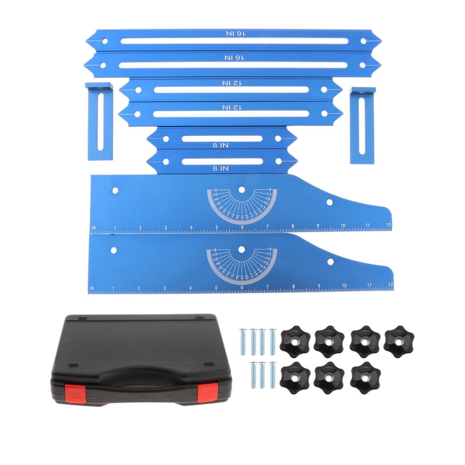 Yixannx Reliable Stair Tread Ruler Tool Made Aluminum Alloy Accurate Measurement In Stair Installations Measuring Tool Jig Is Made Of Aluminum Alloy Floors