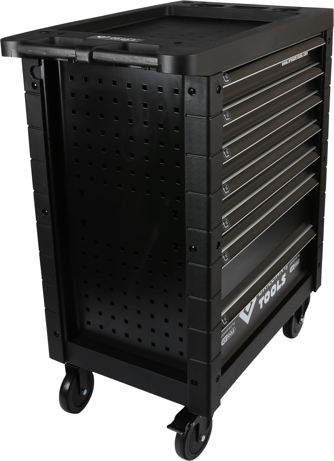 BRILLIANT TOOLS BT153207 Carro de taller con 7 cajones y 207 herramientas [Powered by KS TOOLS]