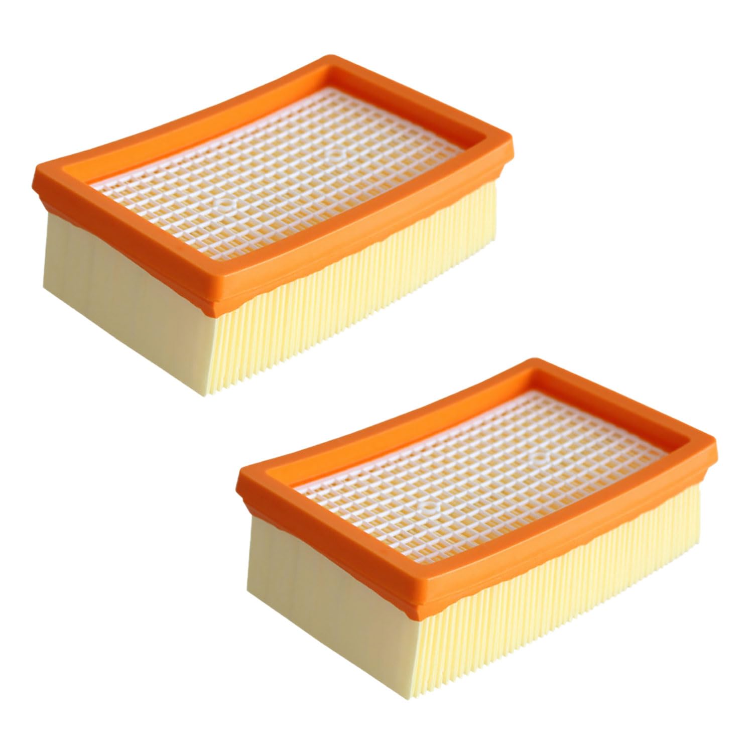Rediboom 2 pieces flat pleated filters for Kärcher multi-purpose vacuum cleaner WD4 / WD5 / WD6 / MV4 / MV5 / MV6, replaces filter for Kärcher 2.863-005.0