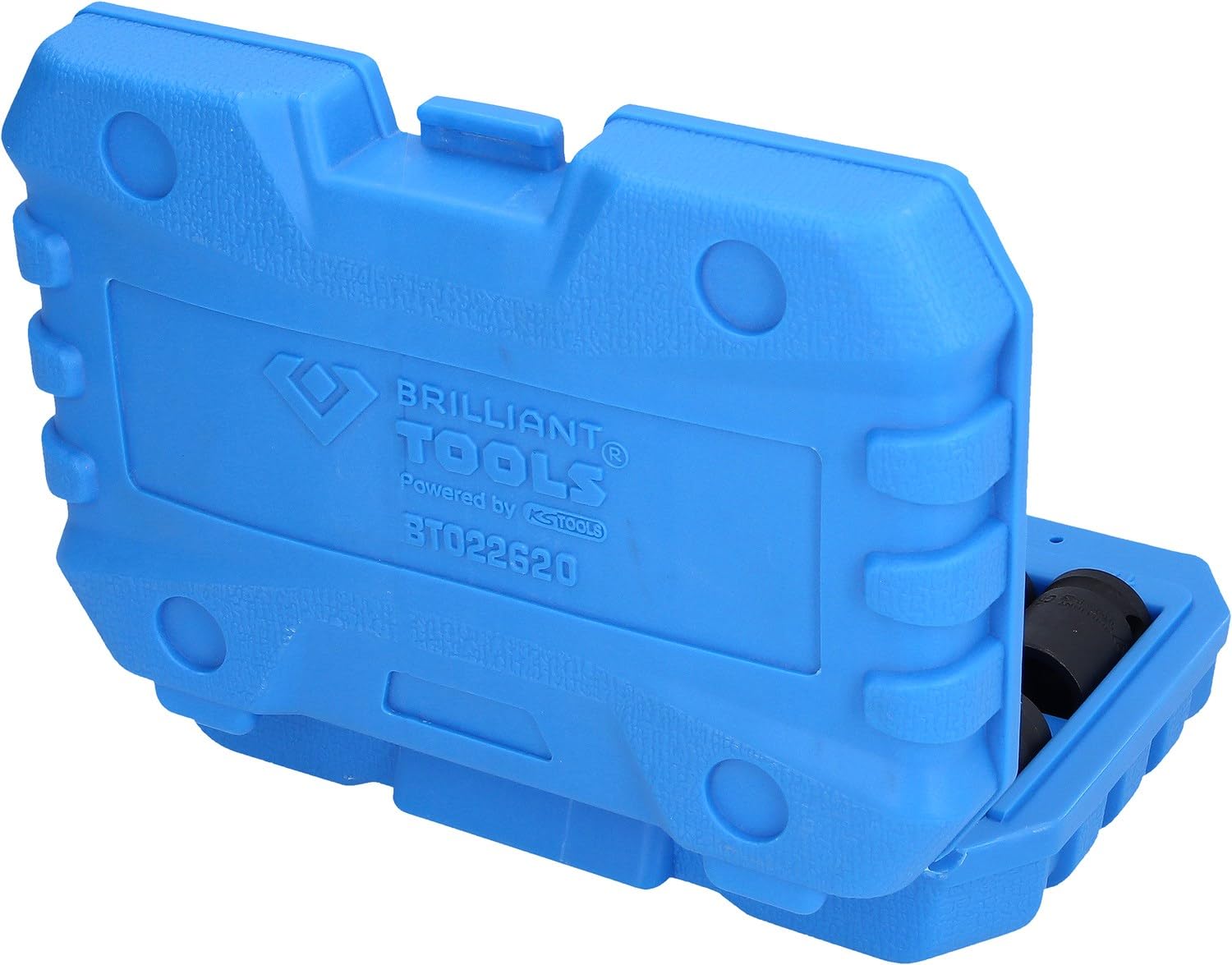 BRILLIANT TOOLS BT022620 Juego de llaves de vaso de impacto hexagonales 1/2", 13 pzs, cortas [Powered by KS TOOLS]