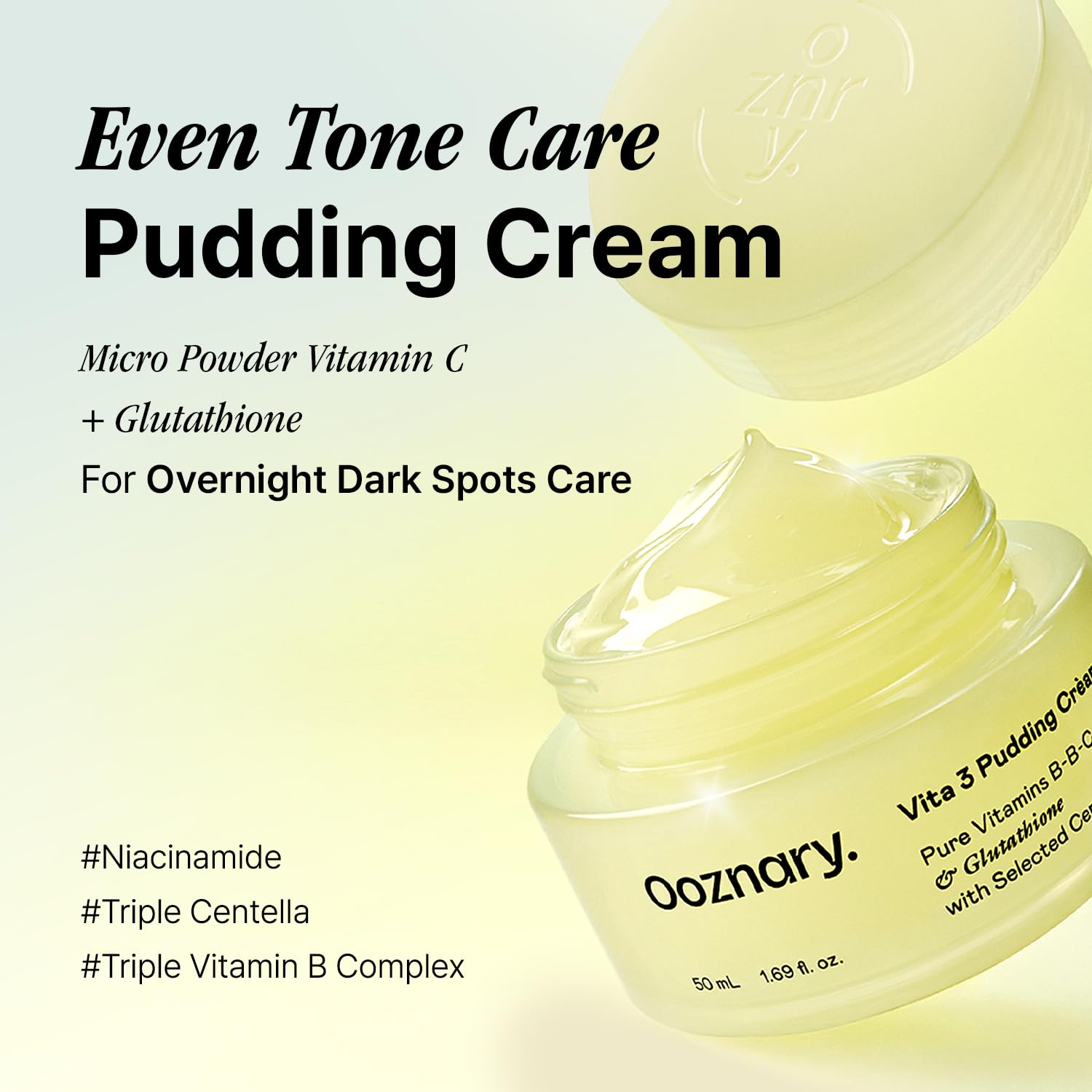 Amazon.com: OOZNARY Vita 3 Pudding Cream for Radiant Glowing Skin
