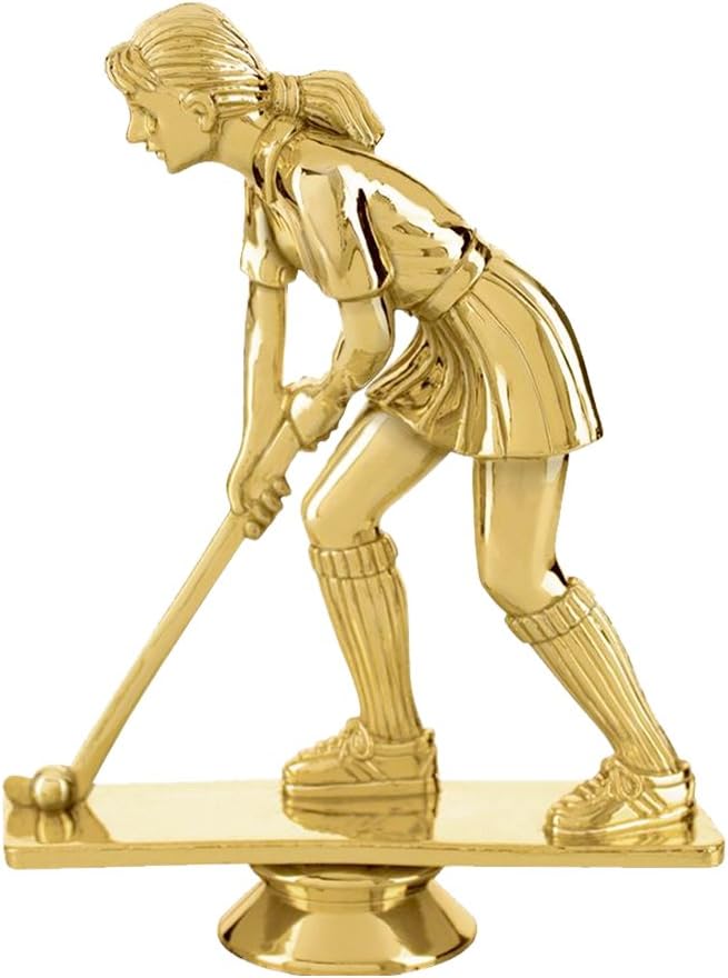 Crown Awards 6" Gold Field Hockey Trophies - Girls Field Hockey Award Trophy