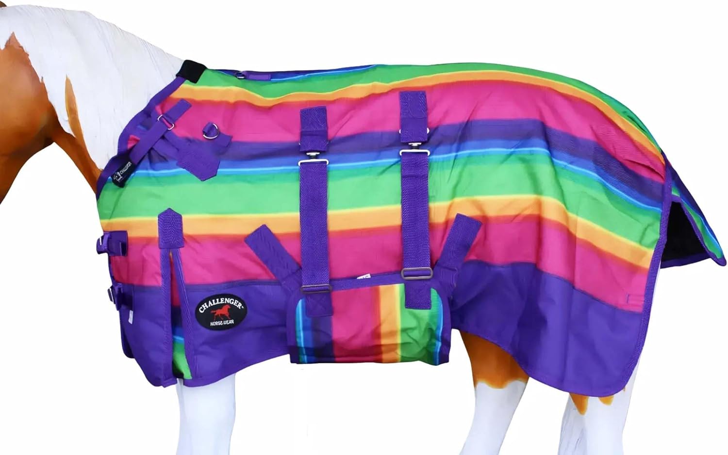 Challenger 1200D Miniature Weanling Donkey Pony Horse Foal Winter Blanket Rainbow 51968B