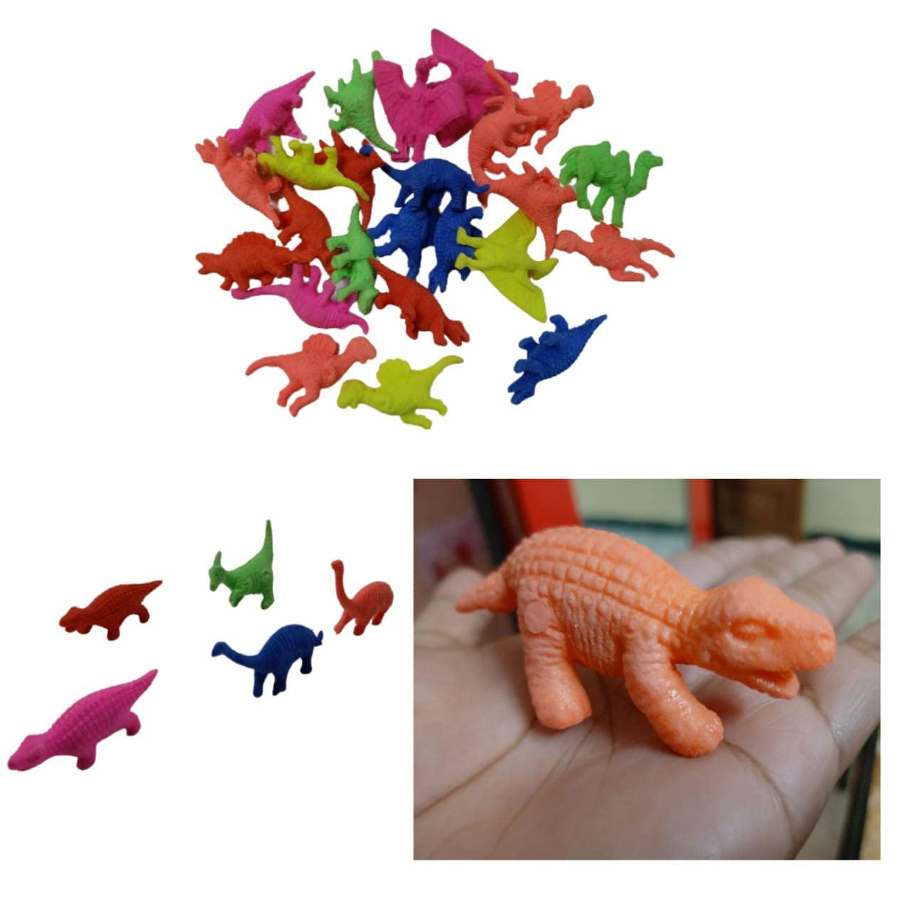 IMTION ( Pack of 1 Pcs Any Big Size Water Growing Animal for Kids Playing Multi Colours Decoration Purpose Toy