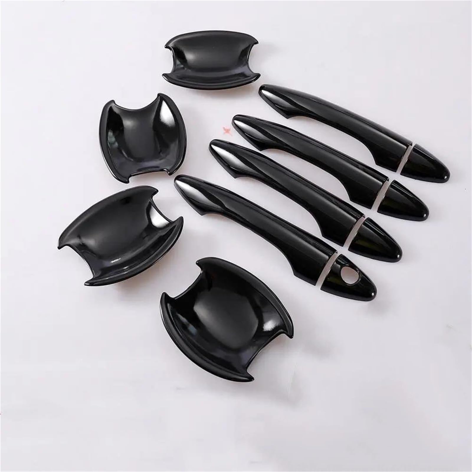 Bayde Black Set 0 Button For Hyundai For Tucson For Ix35 2009-2014 Car Door Handle Cover Bowl Sticker Styling Auto Accessories Cover Trim