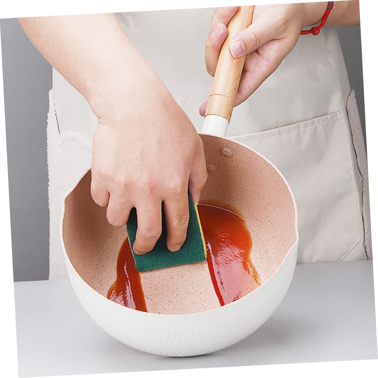 Ciieeo Non-padella - Pentola Per Noodles Istantanei - Padella Comoda Per Alimenti Per Bambini - Compatta E Comoda