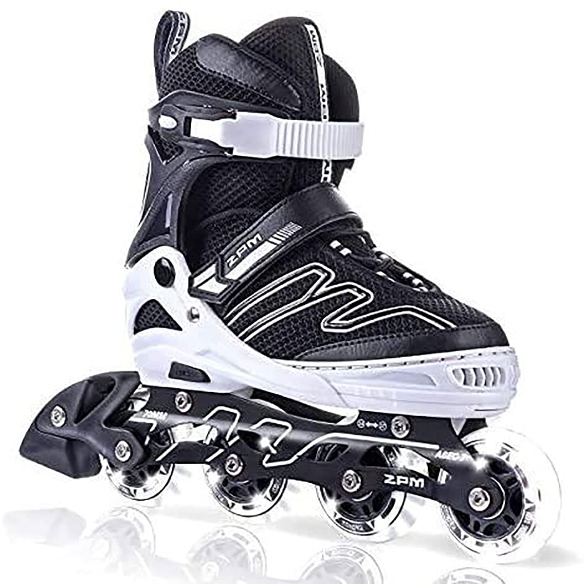 2PM SPORTS Adjustable Inline Skate for Children, Fun Kids Inline Skates, Beginner Skates for Girls and Boys