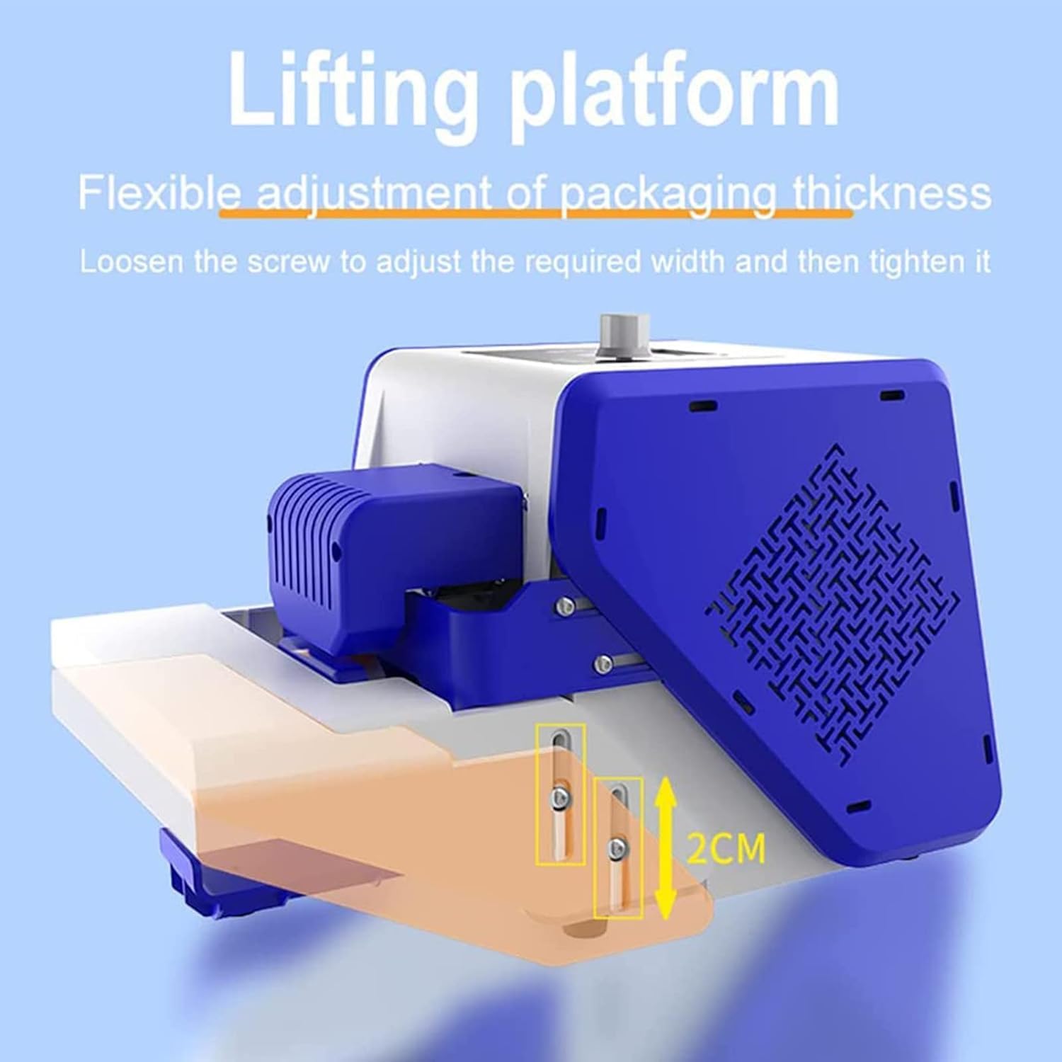 Máquina selladora de bolsas de plástico, sellador automático continuo de envasado de alimentos de 300 W, velocidad de 5 m/min, ajuste de grosor para cocina doméstica, tiendas pequeñas, galletas
