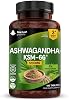 Ashwagandha KSM 66-1200mg - 180 Vegan Tablets Pure High Strength Ashwagandha Root Extract - 3 Months Supply KSM Tablets Supplement not Capsules Non-GMO & UK Made