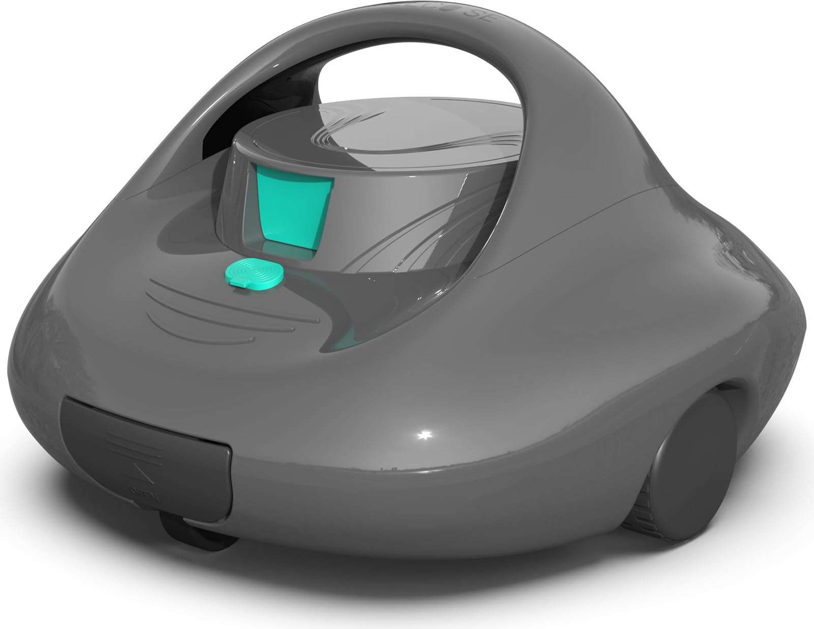 Robot Limpiafondos Piscina, Limpieza Potente de 130 Minutos, Carga Rápida en 2,5 Horas, Motor de Doble Tracción, Ideal para Piscinas de Fondo Plano de hasta 80 m²(Gris)