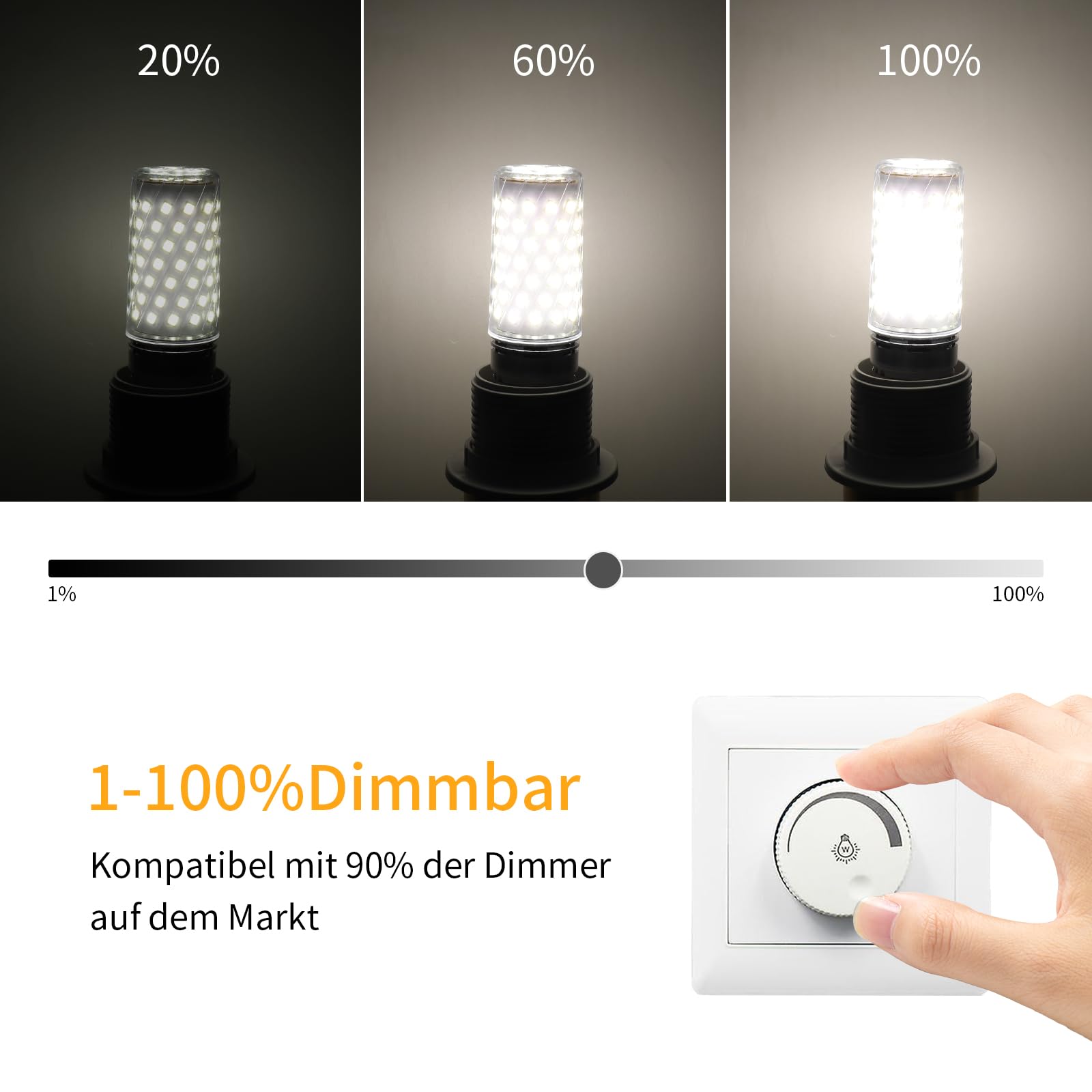 JOYWE Ampoule LED à Filament, Culot à Vis E14 12 V - Économie D'énergie
