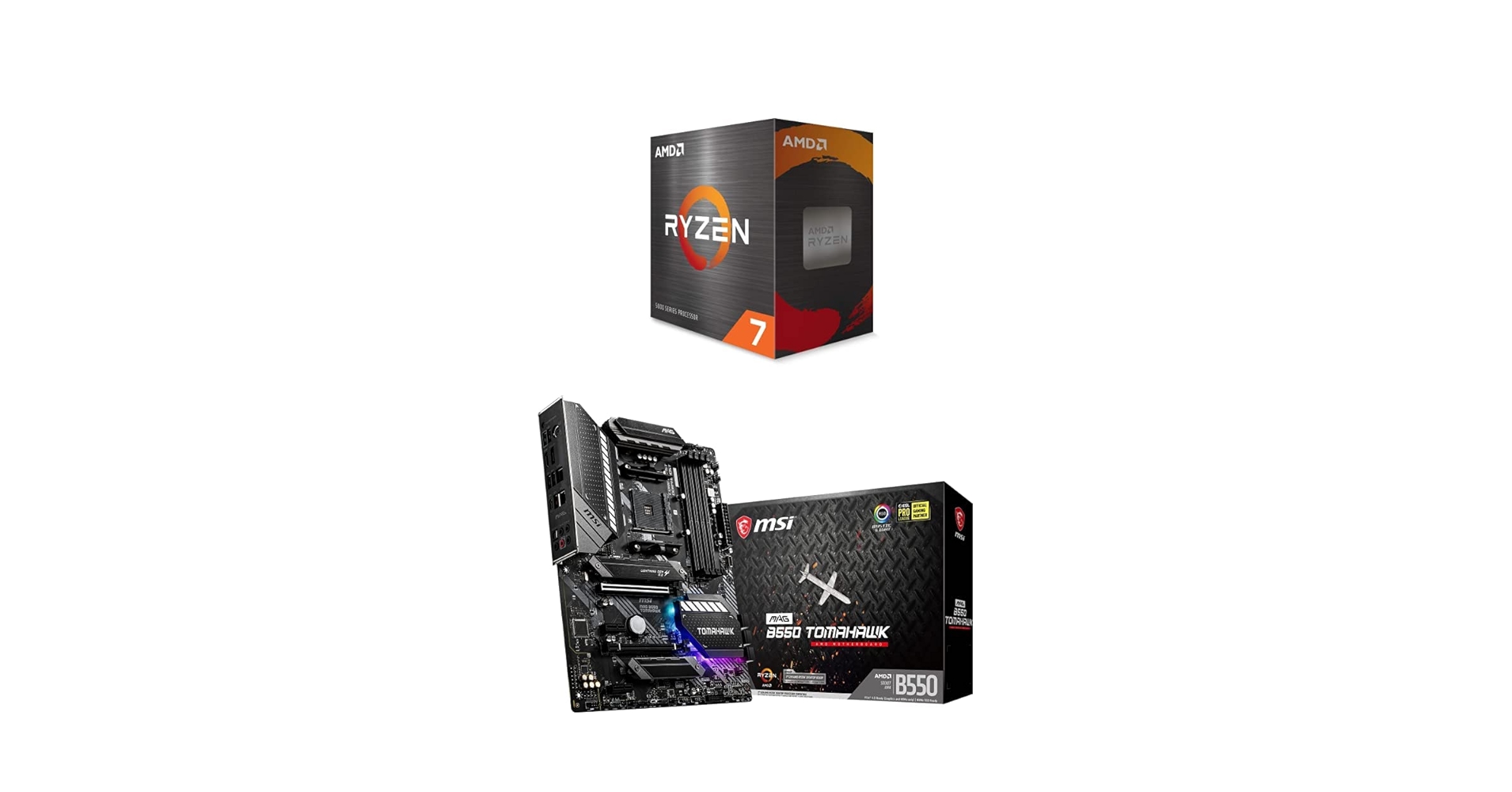 Amazon.com: MSI MAG B550 Tomahawk Gaming Motherboard + AMD Ryzen 7