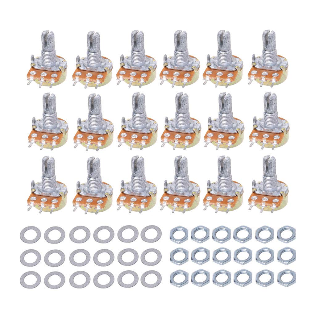 Buy BouT 18Pcs Rotary Taper Potentiometer, 500K5K Potentiometer